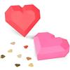Sizzix Set di fustelle Thinlits, confezione da 6 pezzi con motivo geometrico a forma di cuore di Kath Breen