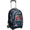Seven Trolley New Tech, Keep Flag, Nero, 3in1 Zaino Sganciabile, Scuola & Viaggio