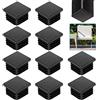 KLYNGTSK 20 Pezzi Tappi Tubi Quadrati Nero 40 * 40 mm Tappi in Plastica per Tubi Inserti Tappi per Tubi Rettangolari Tappi per Tubolari Rettangolari
