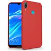 N NEWTOP Cover Compatibile per Huawei Y7 2019, Custodia TPU Soft Gel Silicone Ultra Slim Sottile Flessibile Case Posteriore Protettiva (Rosso)