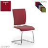 SEIPO CONNECT CN79 poltrona visitatore slitta senza braccioli base cromata ecopelle D SEIPO