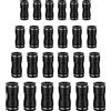 HUAZIZ 24 Pezzi Pneumatico Connettore Raccordo Pneumatico Connettori per Tubo Dell'aria Raccordi a Innesto Rapido a Innesto Connettori in Plastica per Tubo 6mm 8mm 10mm 12mm,Nero