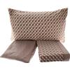 Mariella Bruni Completo Lenzuola in Pile Morbido e Caldo Plaid 1 Piazza Letto Singolo Varie Fantasie (Vimini Beige)