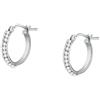 Sanico BJT991 ORECCHINI CRYSTAL HOOP GOLD PLATED