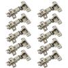 LIKERAINY 95 Grado Cerniera 35mm Battuta Esterna senza Ammortizzatore con Montaggio Scivolare per Ante Mobili da Cucina Gabinetto Cerniere per Armadio Porta 10 Pezzi