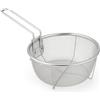 Space Home - Cestello Friggitrice per Padella - Colino Pieghevole in Acciaio Inossidabile per Frittura Profonda - 23 cm
