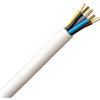 Kopp 156005047 - Guaina portacavi per piastre elettriche H05 VV-F 3G, 2.5 mm², 5 m, colore: Bianco