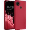 kwmobile Custodia Compatibile con Xiaomi Redmi 9C Cover - Back Case per Smartphone in Silicone TPU - Protezione Gommata - red cherry