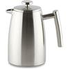 Café Stal Café Ole Stal Belmont caffettiera da 3 Tazze, Doppia Parete, Acciaio Inossidabile, Satin Finish, 8 Cup / 1L