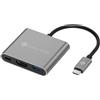 NOVOO USB C to HDMI Hub, NOVOO 3 in 1 Adattatore USB C HDMI con HDMI 4K@30Hz, USB 3.0, e PD 60W Docking Station Compatible con Macbook Pro/ChromeBook Pixel/Surface/iPad Pro/Steam Deck