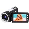 Videocamera Digitale 4K Camcorder FHD 60FPS Vlogging Camera per  IR  Visione Notturna, 24X Zoom Digitale, 3.0IPS Schermo Video Camera con