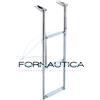 TREM SCALETTA TELESCOPICA IN ACCIAIO INOX AISI 316 DA PLANCETTA 3 GRADINI BIANCHI
