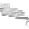 Furlanis - Nastro Doppio Raso, Tessuto Italiano - Grigio Perla, 16 mm x 50 m