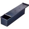 Baldassare Agnelli Pentole Agnelli COFE38BC40 Forma Pan Carrè con Coperchio, Lamiera Blu, 40 x 10 cm