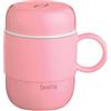 Drink Pod - Tazza da viaggio coibentata, in acciaio inossidabile 18/10, rosa, 280 ml