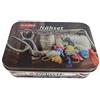 Kleiber Kit da Cucito 70pc Latta-Forbice Stampa Metallo, 11 x 8 x 3 cm