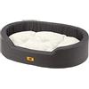 Ferplast Cuccia Cane Interno Dandy - Cuscino Romovibile in Pelliccia Ecologica, Lavabile, Rivestimento in Cotone con Soffice imbottitura, ideale anche come Cuccia Gatto, 95 x 60 x h 21 cm.