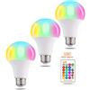 Lampadine Colorate LED, 10W Lampadine a E27 12 colori con Telecomando,  Multicolore Regolabile RGB Bianco Caldo Dimmerabile Bulbo, Natale  Decorativo Luce per Casa, Bar, Feste, Caffe (Pacco da 2) : :  Illuminazione