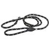 Julius-K9 Guinzaglio IDC Retriever con collare, 12 mm x 2 m, nero fluorescente