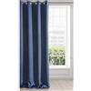Eurofirany Logan Tenda Oscurante Extra Lunga-1 unità, Occhielli, Blocco della Luce, Oscuramento della Stanza, Camera da Letto, Soggiorno, Poliestere, Blu Scuro, 135x250 cm