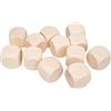 Gico 5970 - 12 cubi in legno naturale, lunghezza bordo 30 mm, cubi da preghiera