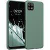 kwmobile Custodia Compatibile con Samsung Galaxy A22 5G Cover - Back Case per Smartphone in Silicone TPU - Protezione Gommata - verde militare