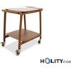 Carrello di servizio in legno per hotel h684_12