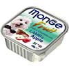 MONGE FRESH FRUIT CANE UMIDO 100 G Paté e Bocconcini con AGNELLO E MELA