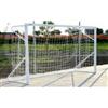 (04) COPPIA PORTE CALCIO RIDOTTO MT 5X2 TRASPORTABILI ALLUMINIO Ø 80MM C/S RETI