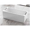 Novellini Stile Whirpool+Natural Air Vasca Idromassaggio - Misura : 180x80 - RUBINETTERIA: SENZA RUBINETTERIA - Finitura Pannelli : Acrilico Bianco Lucido - Finitura Vasca : Bianco Lucido