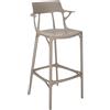 KARTELL sgabello A.I. STOOL RECYCLED H 75 cm - 5889-GR
