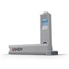 Lindy Blocca porte USB Tipo C - Chiave con 4 blocca porte, blu