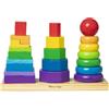 Melissa & Doug Impilatore Geometrico - Giocattoli per lo sviluppo, Giocattolo di Legno Impilabile per Bambini, Gioco Montessori, Regali per Bambino e Bambina, 2+ Anni