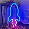 UExnkj-Y Insegna al Neon Razzo, LED Neon Batteria o USB Alimentato Per la Decorazione Della Festa di Natale del Bar Della Sala Giochi Della Camera da Letto
