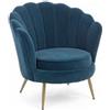 Poltrona GILIOLA blu pavone
