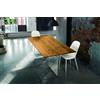 Tavolo PARIOLI massello rovere nodato e vetro sp. 4 250×100 cm (Grano)