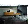 Tavolo PARIOLI massello rovere nodato sp. 4 180×90 cm (Grano)