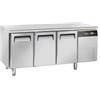Tavolo Refrigerato Professionale 3 Porte con Piano Profondità 60 cm, -2°/+8°C, in Acciaio Inox AISI 304