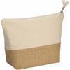 Beauty case personalizzabili in cotone con base in juta personalizzate o neutre