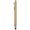 Penne in bamboo personalizzabili a scatto con refill blu e nero personalizzate o neutre