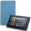 Amazon Custodia per tablet Fire 7 (compatibile con dispositivi di 9ª generazione, modello 2019), Blu-grigio