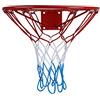KIMET HangRing Canestro da basket con anello e rete, qualità e sicurezza testate, dimensioni: Ø 45 cm e 37 cm (a scelta), KIME