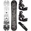 Airtracks Snowboard Set TAVOLA Akasha Wide Rocker Uomo 152 - ATTACCHI Master M - SB Sacca