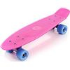 meteor Skateboard Mini Cruiser Retro Board Completo con Cuscinetti ABEC-7 e Ruote PU Ideale per Bambini Adolescenti e Adulti Ragazzo e Ragazza (pink/neon blue/violet)