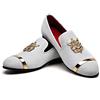JITAI Mocassini Eleganti da Uomo Moda Scarpe Casual Scarpe Eleganti da Uomo, Bianco 08, 43 EU (10 UK)