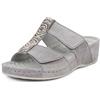 Jürgen Hirsch Sandali Vita 01 Donna Pelle Plantare massaggiante Cuscinetti Anti-Shock (Grigio, 38)