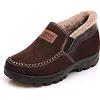 Asifn Eleganti Stivali da Neve da Uomo Mocassini Pantofole Foderato Caldo Guida Interno All'aperto Inverno Antiscivolo Scarpe da Passeggio per Anziani（Marrone Scuro,43 EU