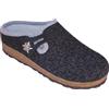 TIROL PANTOFOLE DONNA IN LANA MERINOS GRODEN - GRIGIO SCURO 36