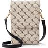 BOSTANTEN Custodia a tracolla in pelle, da donna, con portafoglio a tracolla, per designer, A-15-beige, s, Crossbody