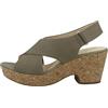Clarks Maritsa Lara, Sandali Con Cinturino Alla Caviglia Donna, Beige (Sage Nubuck Sage Nubuck), 38 EU